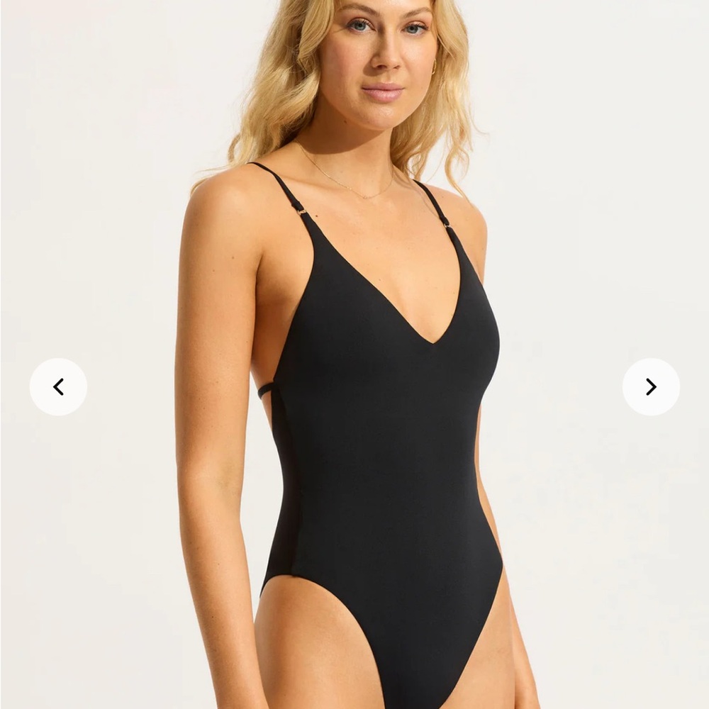 NWT - Seafolly Collective Black One Piece - Picture 7 of 8